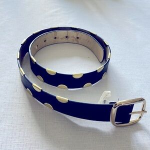 BLACK BELT WITH METALLIC GOLD STUDS